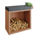 Vorschaubild OFYR Butcher Block Storage 90 Corten Keramik Dunkelgrau