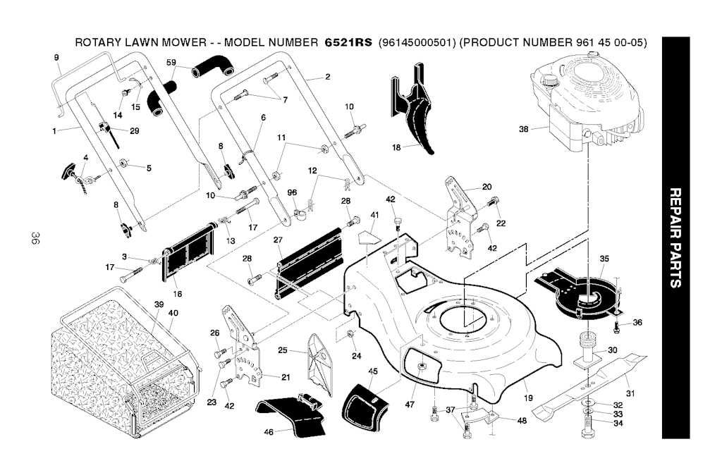 Explosionszeichnung Ersatzteile