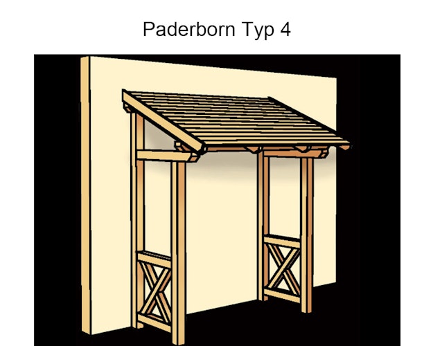 Skan Holz Pultdach Vordach Paderborn