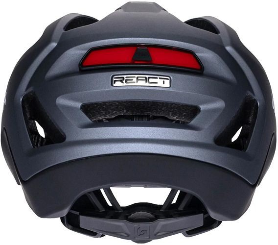 Victoria Helm React LED grau, schwarz