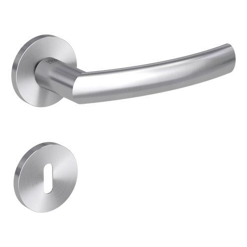 Griffwerk VAYA 178 LORITA fast2fix Fast2Fix GK3 Rosetten rund Buntbart Edelstahl matt