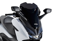ERMAX Scooterscheibe Sport Acrylic durchsichtig Schwarz getönt für HONDA Forza 125