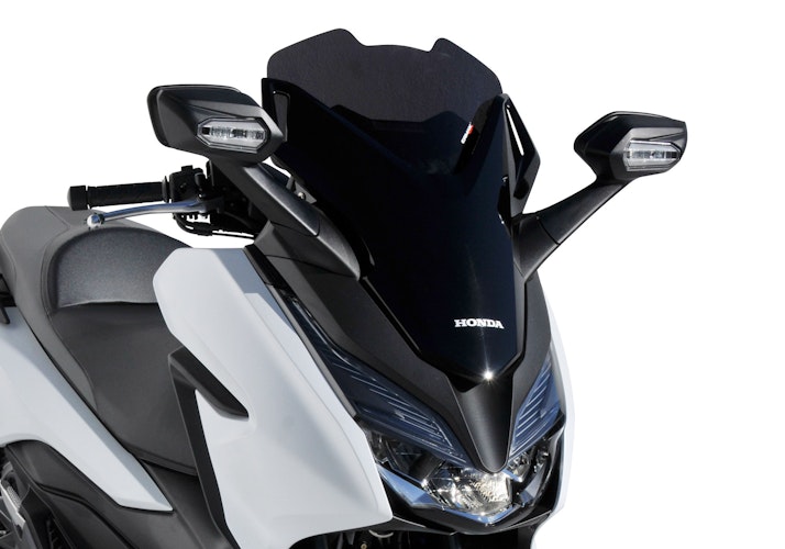 ERMAX Scooterscheibe Sport Acrylic durchsichtig Schwarz getönt für HONDA Forza 125