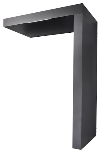 Gutta Rechteckvordach BS Plus 160 Sondermaß und Sonderfarbe inkl. Seitenteil und Briefkasten (neues Modell)