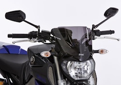 ERMAX Naked-Bike-Scheibe Acrylic durchsichtig Schwarz getönt für YAMAHA MT-09 / SP
