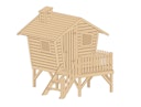 Vorschaubild Weka Tabaluga Kinderspielhaus Lotti mit Treppe und Terrasse