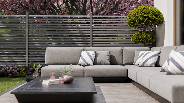 GroJa Lumino Ellipse Anthrazit DB 703 Bausatz 180x180 cm Kartonverpackt