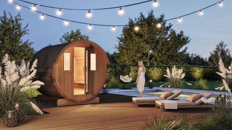 Wolff Finnhaus Saunafass Fasssauna 230