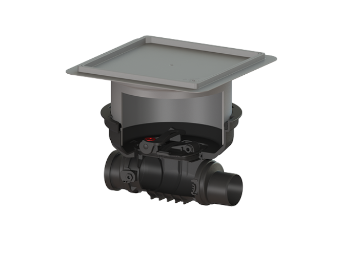 KESSEL 700090.10X - Grundkörper Staufix für Bodenplatte - befliesbare Abdeckung