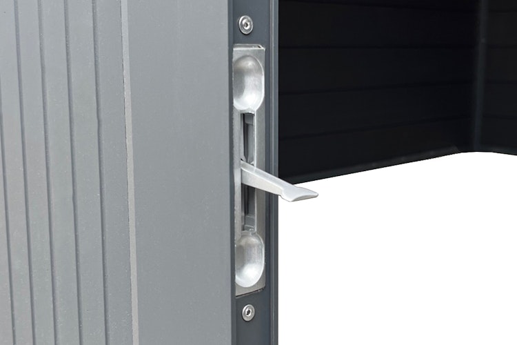 Wolff Finnhaus WPC Gartenhaus Style D / Terra 3030 Anthrazit/Hellgrau - 28 mm 