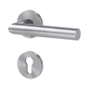 Vorschaubild GRIFFWERK Feuerschutzgarnitur LUCIA Professional Edelstahl matt- Rosette rund