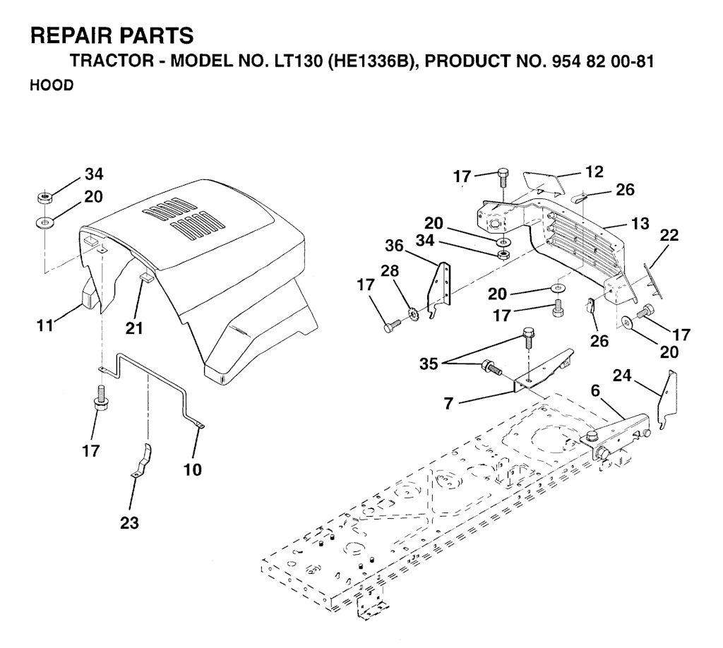 Explosionszeichnung Ersatzteile