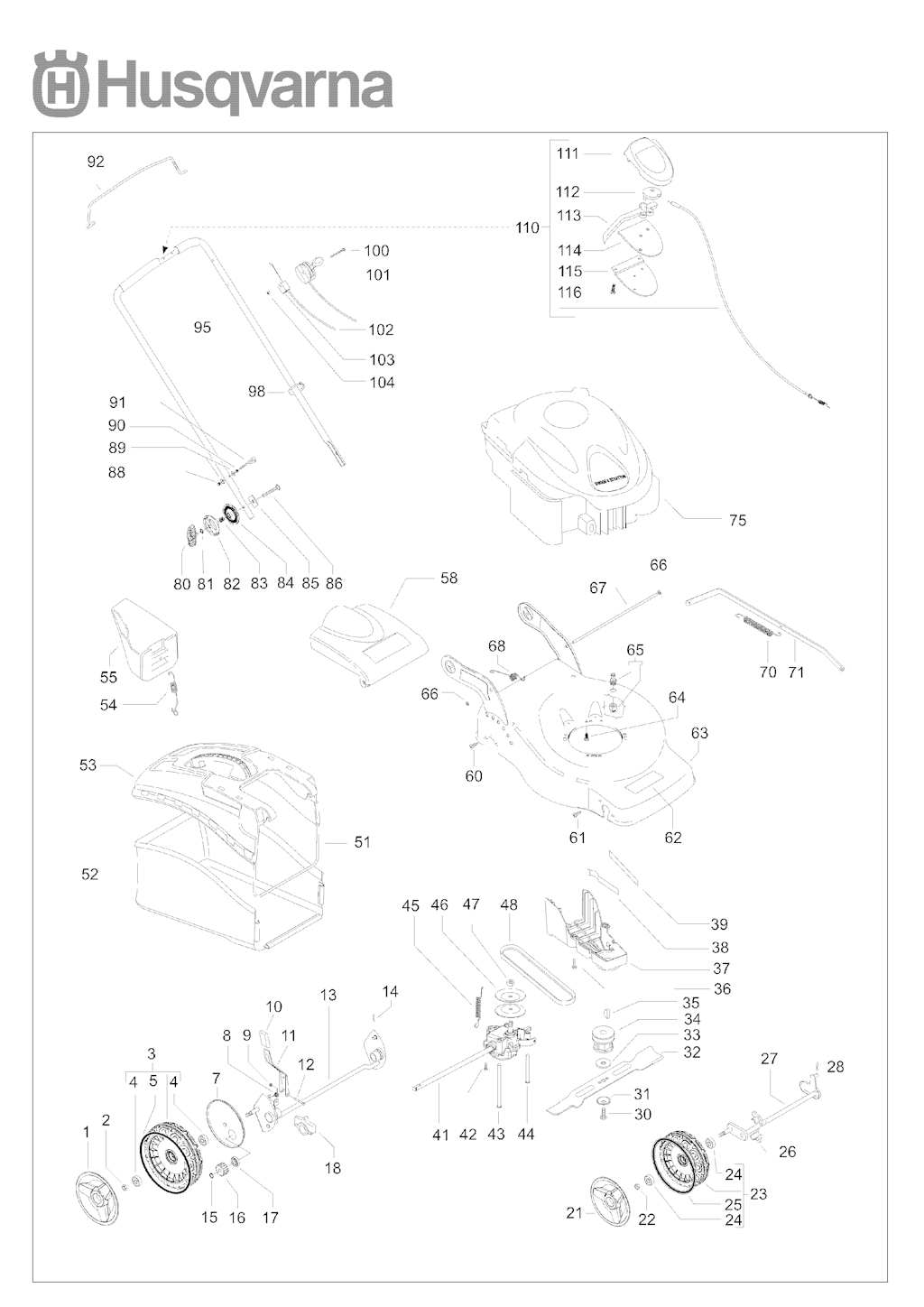 Explosionszeichnung Ersatzteile