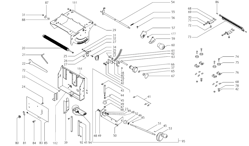 Explosionszeichnung Ersatzteile
