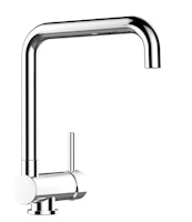 Wasserhahn Vorfenster Küchenarmatur, Umklappbar 6 CM, mit 360° schwenkbarem N-Auslauf, Verchromt