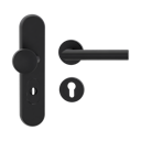 Vorschaubild Griffwerk Kombi-Schutz-Garnitur TITANO_882 ES1 GSC 72mm Zylinderabdeckung Tür 38-50mm LUCIA PROF Graphitschwarz
