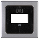 Vorschaubild Kopp Abdeckung für TAE-Telefon-Anschlussdose VISION stahlfarben