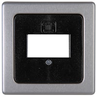 Kopp Abdeckung für TAE-Telefon-Anschlussdose VISION stahlfarben