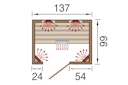 Vorschaubild Weka Infrarot Kabine Tanilla Gr. 2 inkl. Linienstrahler