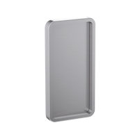 GRIFFWERK Klebe-Griffmuschel R8-SQUARE - Edelstahl matt