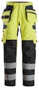 Vorschaubild Snickers ProtecWork Arbeitshose, verstärktes Schienbein, Holstertaschen, High-Vis Klasse 2