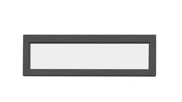 Weka feststehendes Fenster für Gartenhaus Batu 150 x 45 cm