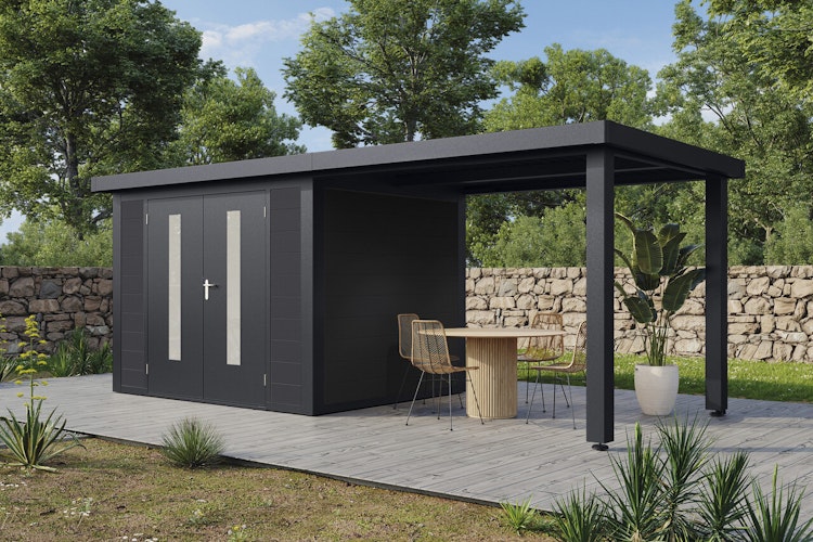 Wolff Finnhaus WPC Gartenhaus Olin - 28 mm