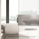 Vorschaubild Griffwerk Glasdrehtür SNOWWHITE 501 Milchglas-Satinato/Weißglas, ESG/VSG, Studio/Office