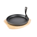 Vorschaubild Grill Guru Gusseisen Pfanne mit Holzbrett