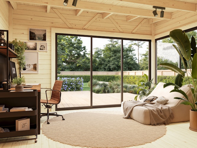 Palmako Gartenhaus Andrea 15,2 m² Slide - 44 mm