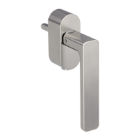 Griffwerk Fenstergriff VAYA 265 MINIMAL MODERN MINIMAL MODERN F2F Samtgrau R 7x40