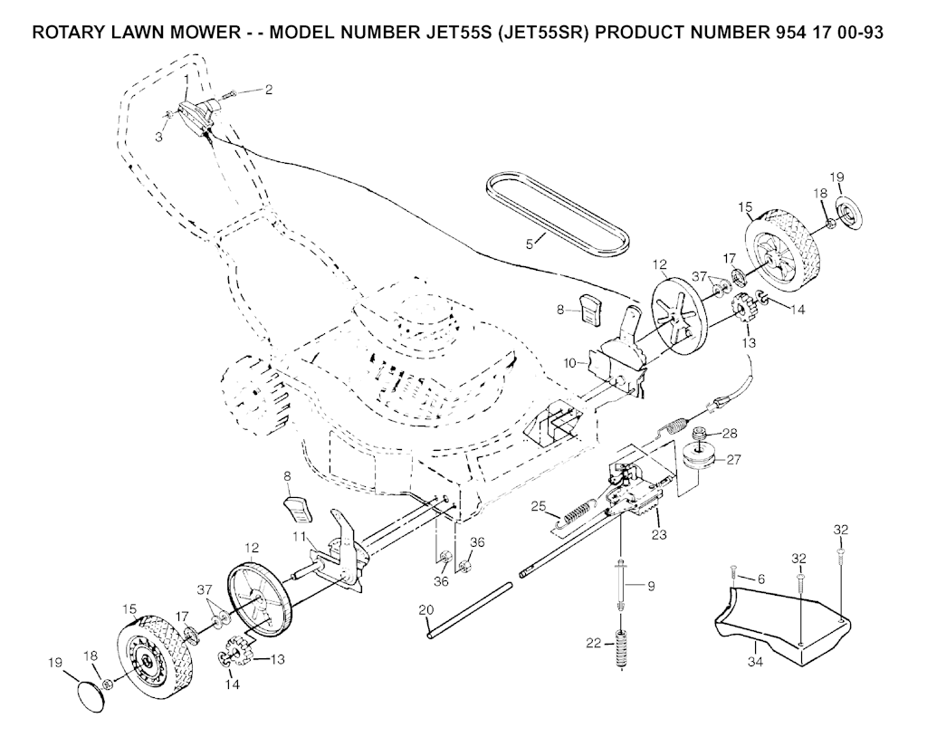 Explosionszeichnung Ersatzteile