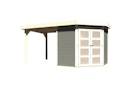 Vorschaubild Karibu Gartenhaus Gerätehaus Goldendorf 3/5 mit 240 cm Schleppdach - 19 mm