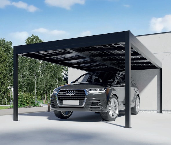 SunElements Carport SunPort Energy mit Photovoltaik Dach (Einzel- & Doppelcarport)