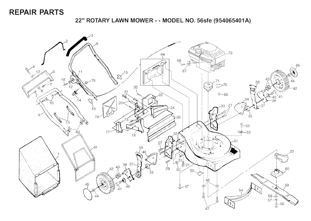 Explosionszeichnung Ersatzteile