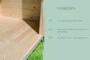 Vorschaubild Karibu Design Gartenhaus Home Office Studio 1 Blackline - 73 mm