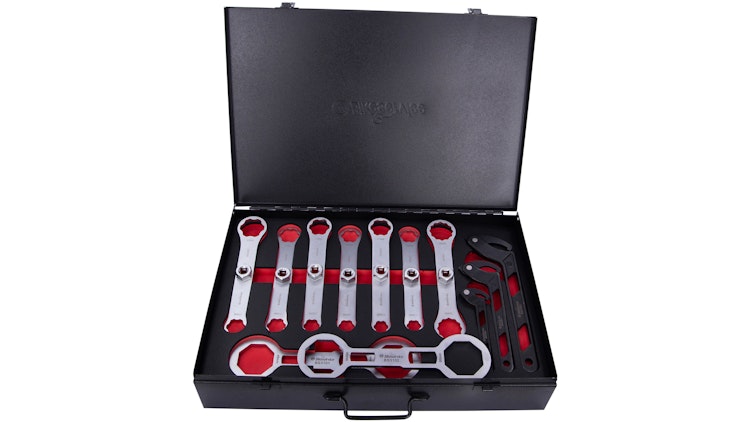 Bikeservice Werkzeugsatz Fahrwerk 12-teilig