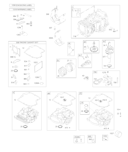Husqvarna Motoren & Getriebe BRIGGS & STRATTON ENGINES (For US, AU and NZ only), 3318772371G5, 2019-09