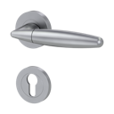 Vorschaubild Griffwerk Türgriff VIOLA Schraubtechnik GK4 Rosetten rund unverschließbar Perla Silbermatt- Auslaufartikel