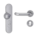 Vorschaubild Griffwerk Kombi-Schutzbeschlag TITANO SB_882 mit Griff ALESSIA Prof 72mm Zylinderabdeckung Tür 38-50mm L ALESSIA PROF Edelstahl matt