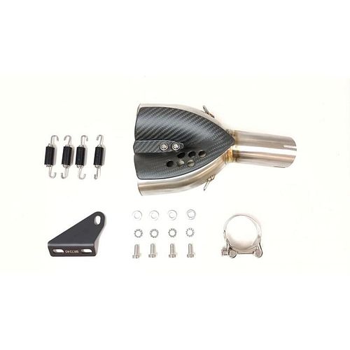 IXIL RB Edelstahl Doppelendschalldaempfer Schwarz