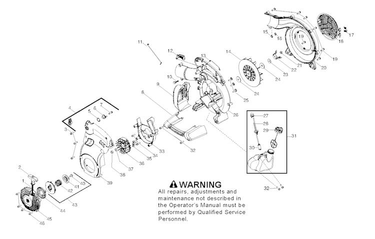 Husqvarna Blasgeräte 125 BX, 952715644, 20111600001-Current, EU, RoW, AU, NZ