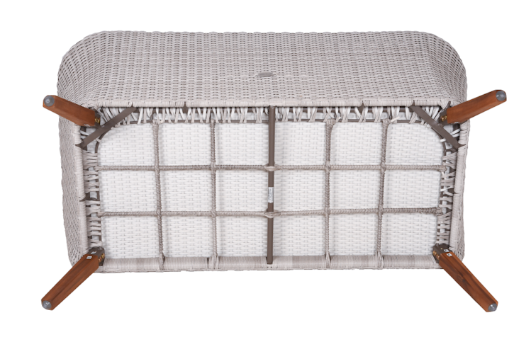 Garden Pleasure Loungeset ARONA, Polyrattan / Akazie / Kissen 100 % Polyester