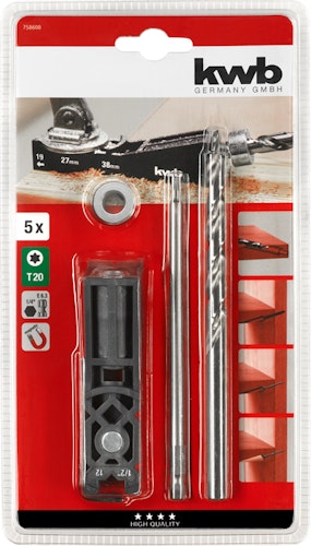 kwb Taschenloch Bohrschablone 5tg. 758600