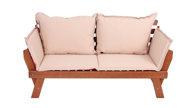 Garden Pleasure Bank FORTUNA, 195 cm, Eukalyptus / Kissen 100 % Polyester