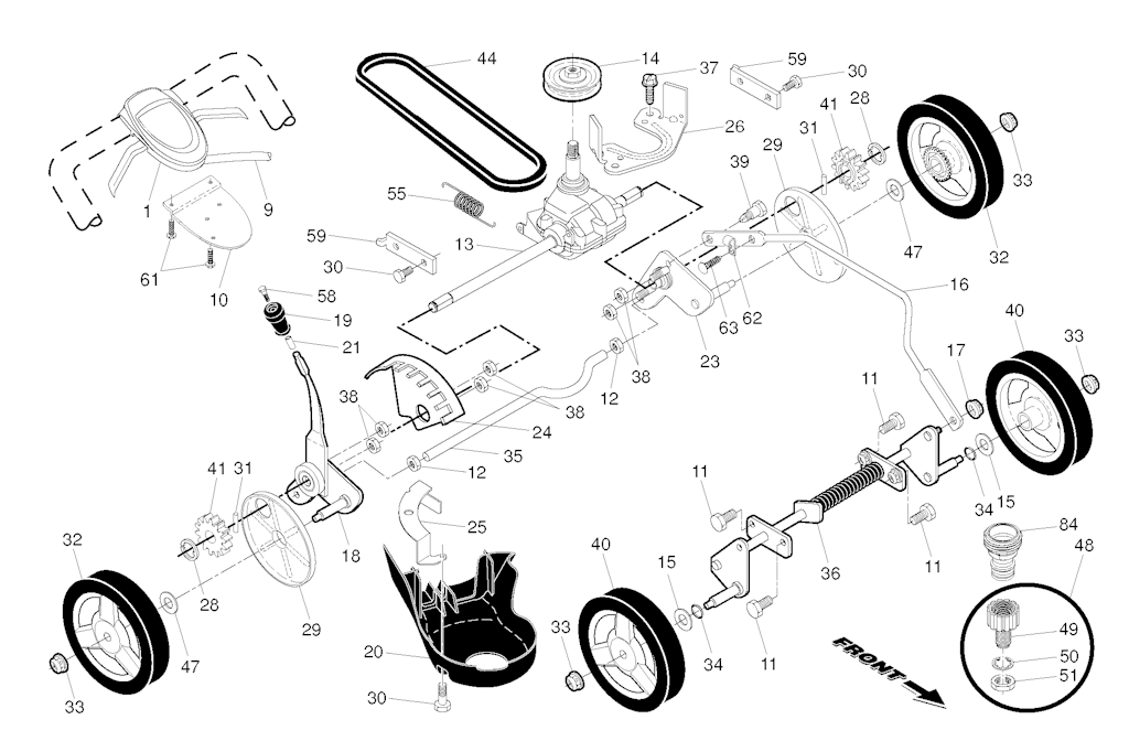 Explosionszeichnung Ersatzteile