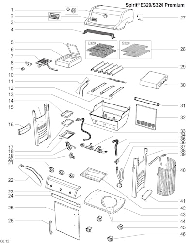 Weber Spirit E-320 Premium LP Blk (2013) (DE/AT)