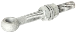 Alberts® Augenschraube,fvz.,Gew.M16,Abstand Anfang Gewindest.-Mitte Augenschr.130mm,m.Zub 