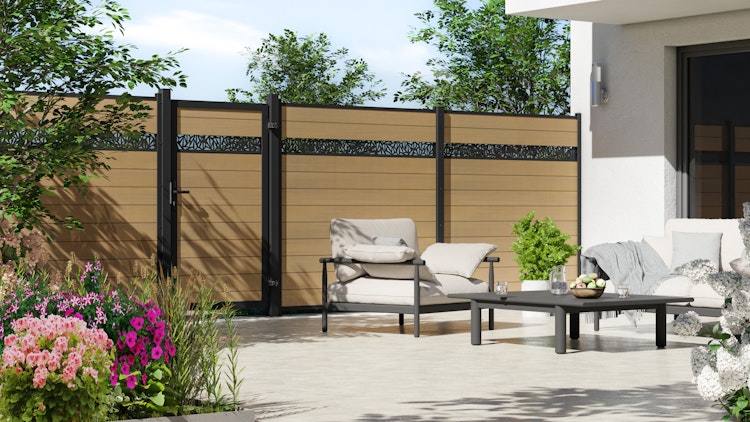 TraumGarten System WPC Platinum Universal-Einzeltor 98 x 180 cm