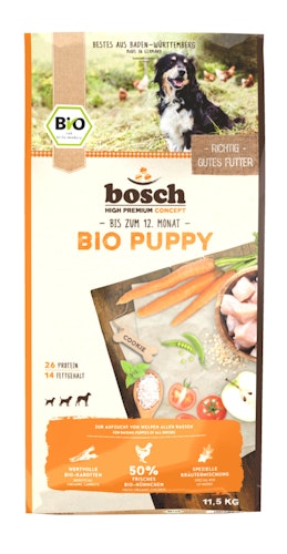 bosch Bio Puppy Hühnchen & Karotten Hundetrockenfutter